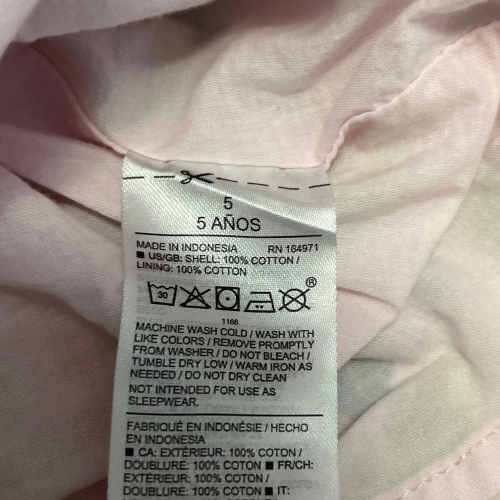 Janie and Jack Sun Dress Girls 5 Pink Tropical Cockatoo Floral Summer Preppy